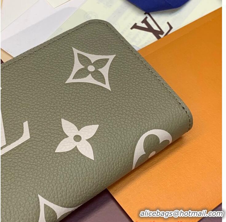 Unique Grade Louis Vuitton Clemence Wallet M82478 Khaki