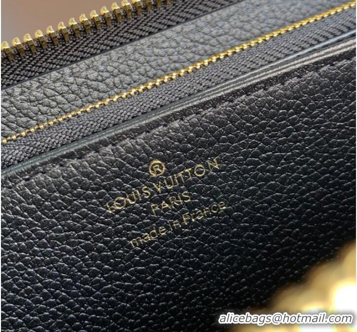 Best Price Louis Vuitton Monogram Empreinte Zippy Wallet M60571 Black