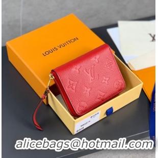 Hot Sell Cheap Louis Vuitton Zippy Coin Purse M60574 Red