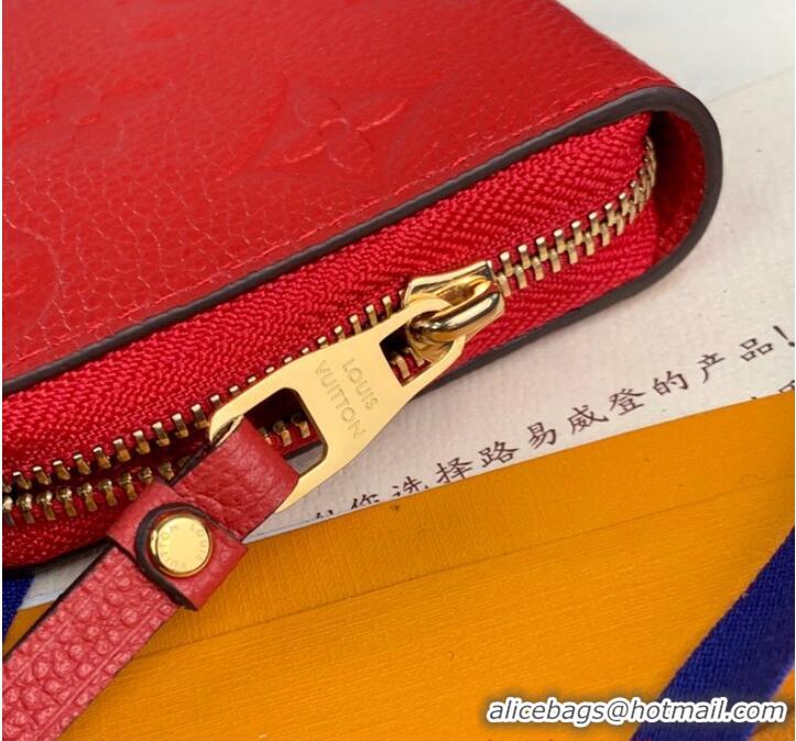 Hot Sell Cheap Louis Vuitton Zippy Coin Purse M60574 Red