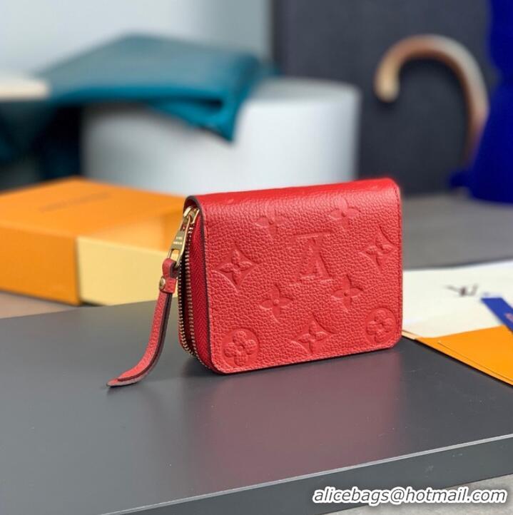 Hot Sell Cheap Louis Vuitton Zippy Coin Purse M60574 Red