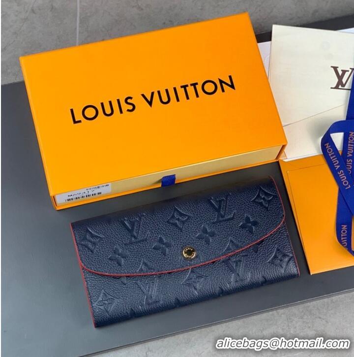 Super Quality Louis Vuitton Monogram Empreinte Emilie Wallet M69417 dark blue