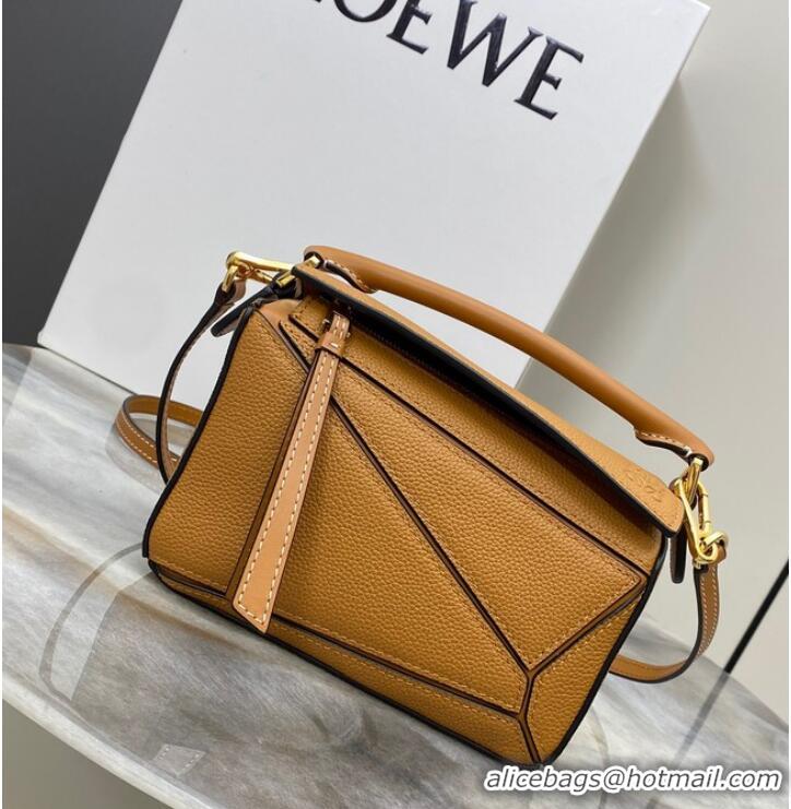 Famous Brand Loewe mini Puzzle Bag Original Leather 9016-16