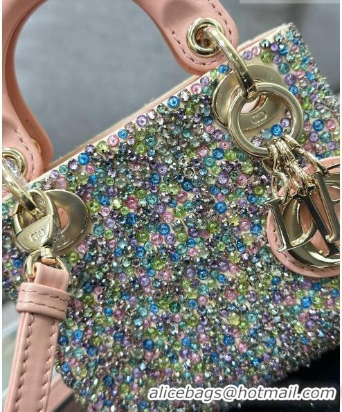 Popular Style Dior Lady Dior Micro Bag in Multicolor Crystals Embroidery S0856 2023