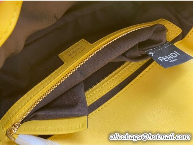 Low Cost Fendi Baguette Medium Nappa Leather Bag 600M85 Yellow 2023