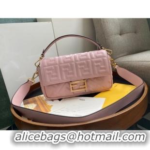 Buy Fashionable Fendi Baguette Medium Nappa Leather Bag 600M85 Light Pink 2023