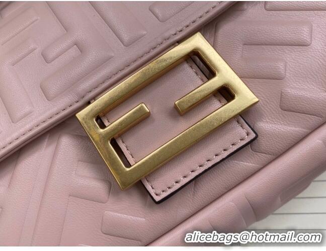 Buy Fashionable Fendi Baguette Medium Nappa Leather Bag 600M85 Light Pink 2023