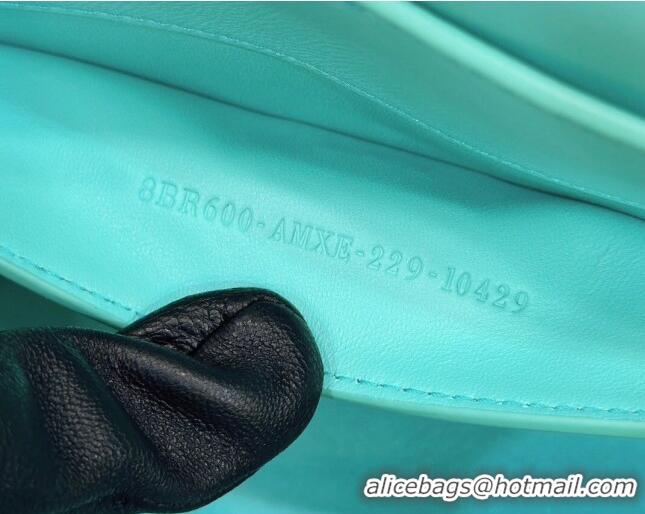 Super Quality Fendi Baguette Medium Leather Bag 80128 Tiffany Blue 2023