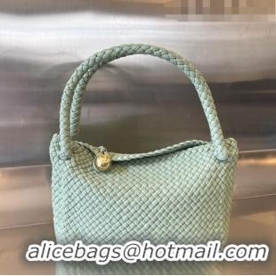 Top Quality Bottega Veneta Tosca Shoulder Bag in Intreccio Leather 716974 Sage Green 2023