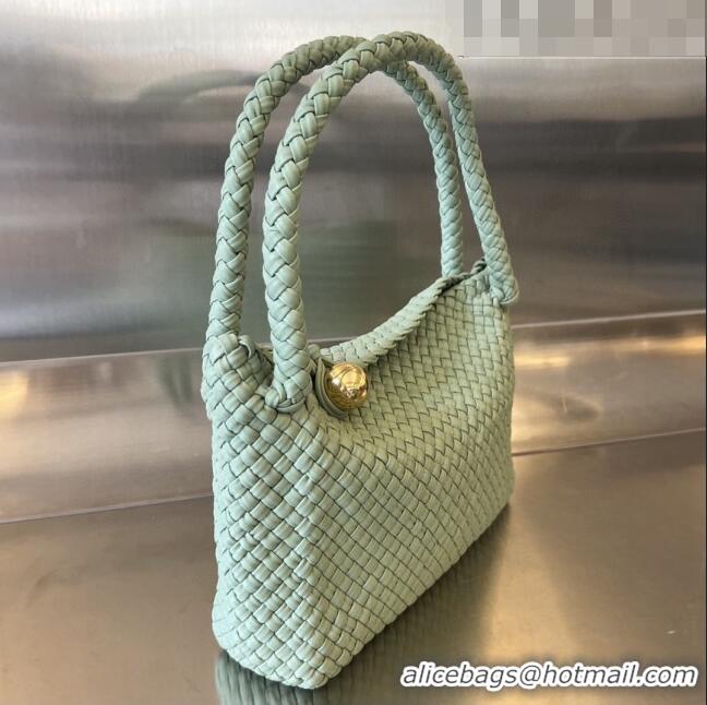 Top Quality Bottega Veneta Tosca Shoulder Bag in Intreccio Leather 716974 Sage Green 2023