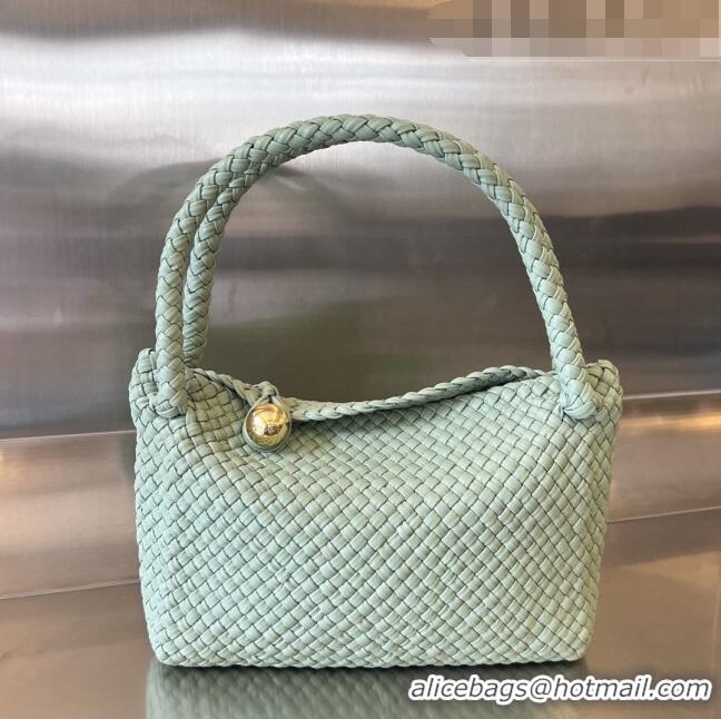 Top Quality Bottega Veneta Tosca Shoulder Bag in Intreccio Leather 716974 Sage Green 2023