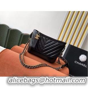 Famous Brand Chanel gabrielle small hobo bag A91810 Black