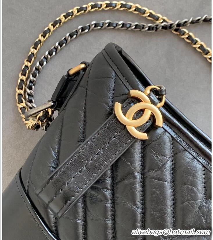 Famous Brand Chanel gabrielle small hobo bag A91810 Black