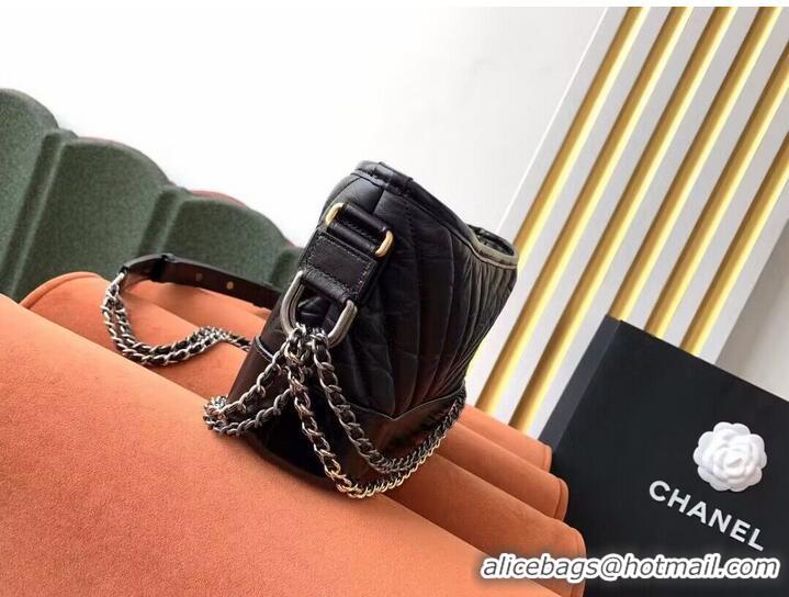 Famous Brand Chanel gabrielle small hobo bag A91810 Black