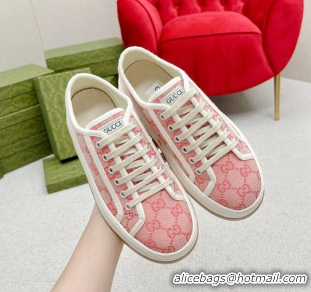 Good Looking Gucci GG Canvas Low-top Platform Sneakers 5cm Pink 719024