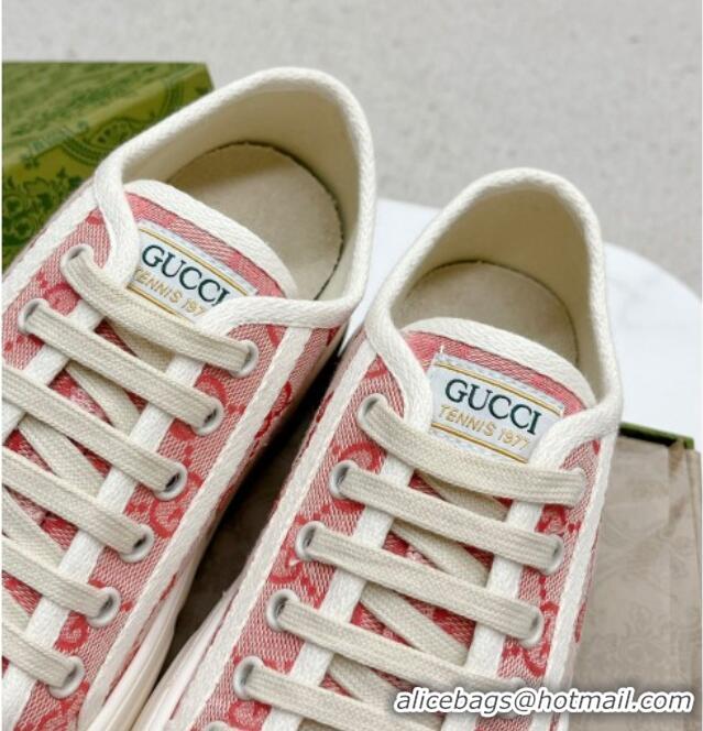 Good Looking Gucci GG Canvas Low-top Platform Sneakers 5cm Pink 719024