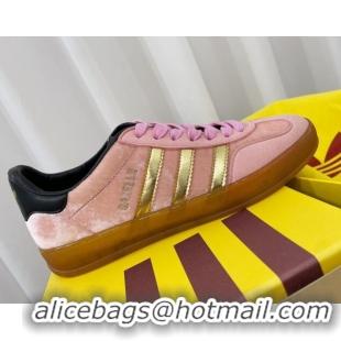 Duplicate adidas x Gucci Gazelle Low-top Sneakers in Velvet Light Pink 081015