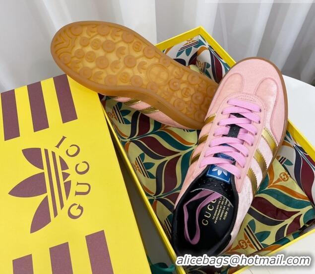 Duplicate adidas x Gucci Gazelle Low-top Sneakers in Velvet Light Pink 081015