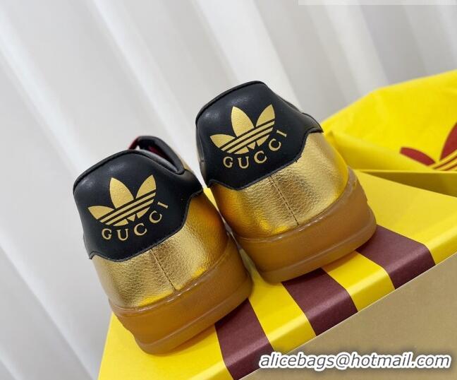 Big Enough adidas x Gucci Gazelle Low-top Sneakers Metallic Leather Gold 081016