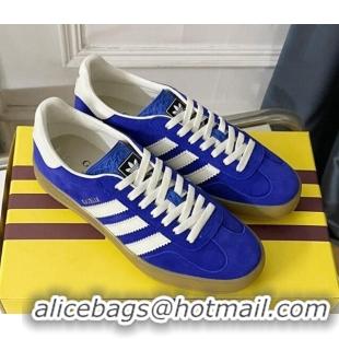 Buy Luxury adidas x Gucci Gazelle Low-top Sneakers in Suede Blue 081018