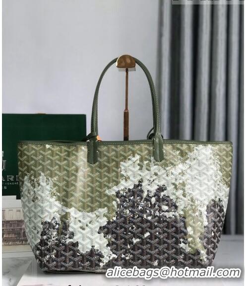 Super Quality Goyard Saint Louis Tote Bag Canopee in Forest PM 020184 Green