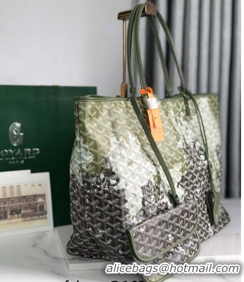 Super Quality Goyard Saint Louis Tote Bag Canopee in GM 020184 Forest Green 2023