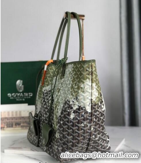 Super Quality Goyard Saint Louis Tote Bag Canopee in GM 020184 Forest Green 2023