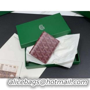 Grade Quality Goyard Saint-Marc Card Holders Wallet 8035 Burgundy 2023