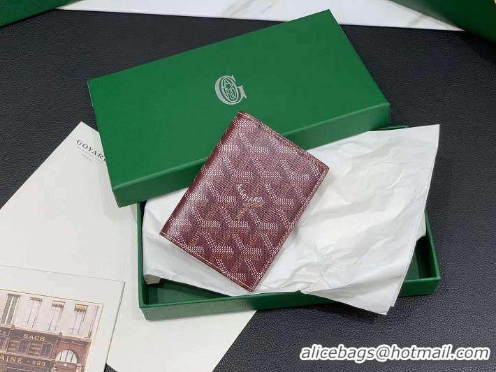 Grade Quality Goyard Saint-Marc Card Holders Wallet 8035 Burgundy 2023