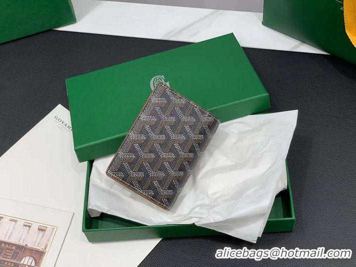 Most Popular Goyard Saint-Marc Card Holders Wallet 8035 Black And Tan 2023