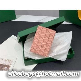 Well Crafted Goyard Original Card Holder 020093 Powder Pink