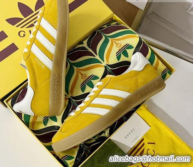 Unique Style adidas x Gucci Gazelle Low-top Sneakers in Suede Yellow 081019