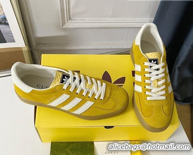 Unique Style adidas x Gucci Gazelle Low-top Sneakers in Suede Yellow 081019