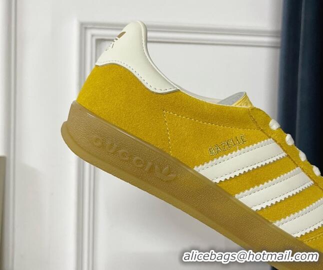 Unique Style adidas x Gucci Gazelle Low-top Sneakers in Suede Yellow 081019