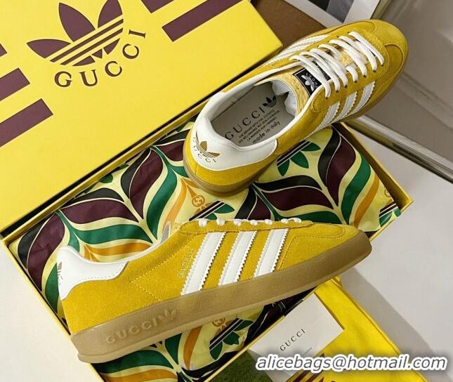 Unique Style adidas x Gucci Gazelle Low-top Sneakers in Suede Yellow 081019