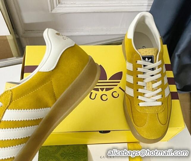 Unique Style adidas x Gucci Gazelle Low-top Sneakers in Suede Yellow 081019