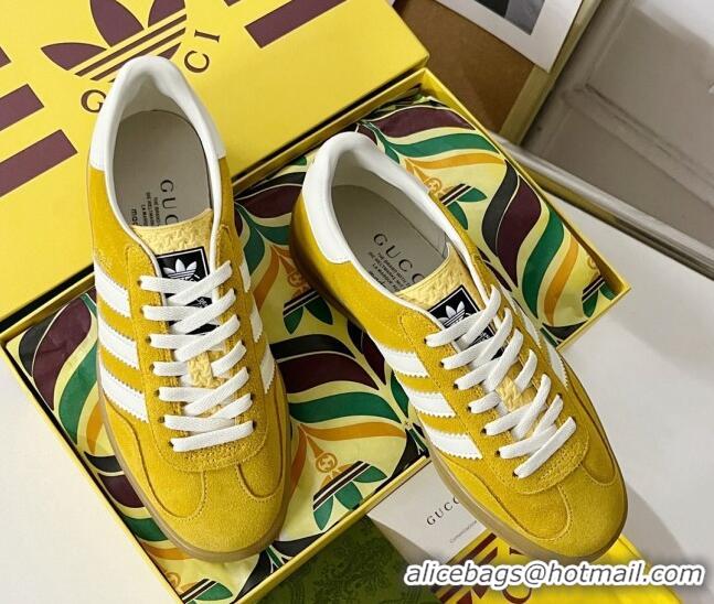 Unique Style adidas x Gucci Gazelle Low-top Sneakers in Suede Yellow 081019