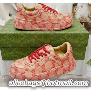 Most Popular Gucci GG Allover Sneakers Pink 814029