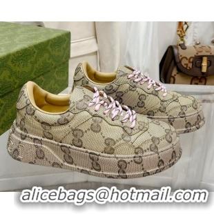 Shop Duplicate Gucci GG Allover Sneakers Beige 814030