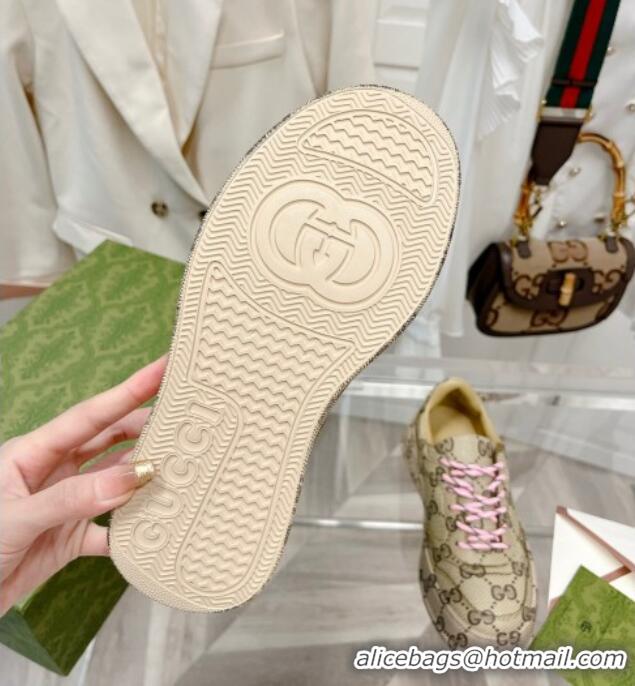 Shop Duplicate Gucci GG Allover Sneakers Beige 814030