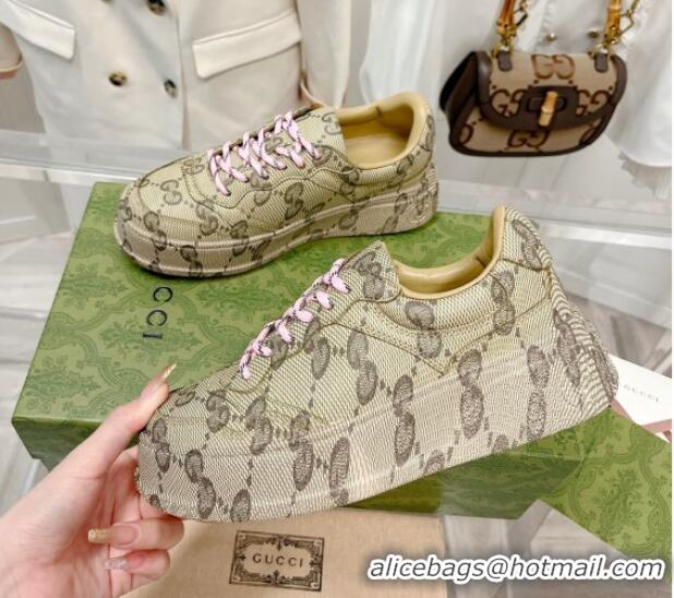 Shop Duplicate Gucci GG Allover Sneakers Beige 814030