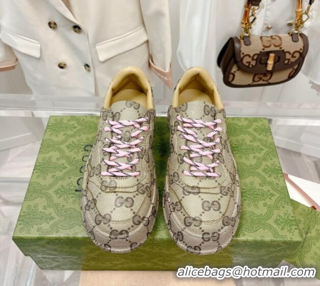 Shop Duplicate Gucci GG Allover Sneakers Beige 814030