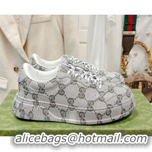 Popular Style Gucci GG Allover Sneakers Grey 0814031