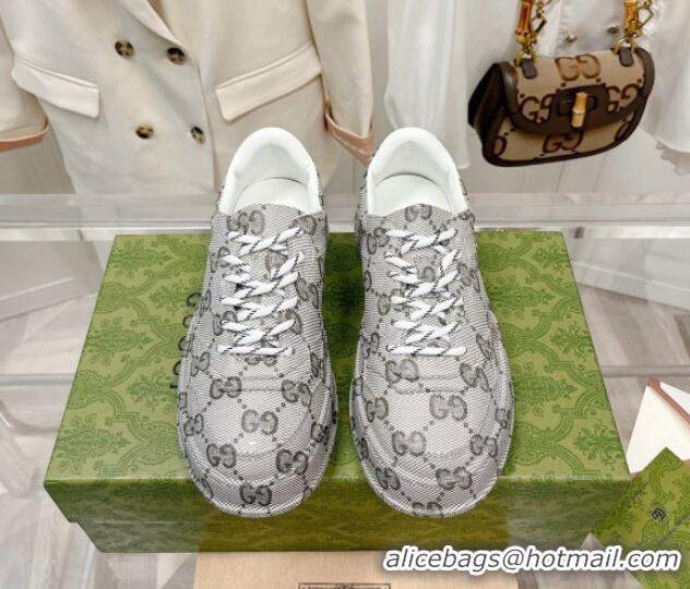 Popular Style Gucci GG Allover Sneakers Grey 0814031