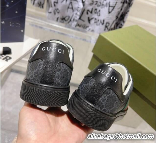 Good Quality Gucci Ace GG Canvas Sneakers with Web Black 912003