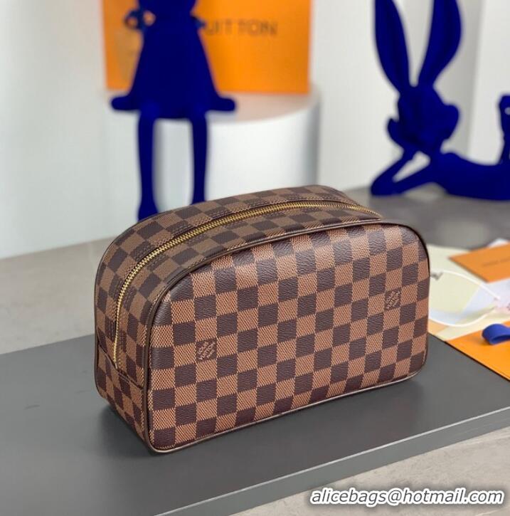 Super Quality Louis Vuitton Damier Ebene Canvas Dopp Kit M47528-11