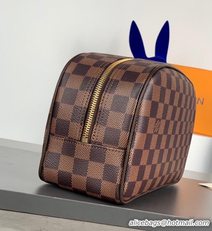 Super Quality Louis Vuitton Damier Ebene Canvas Dopp Kit M47528-11