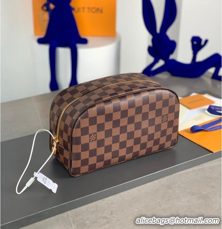 Super Quality Louis Vuitton Damier Ebene Canvas Dopp Kit M47528-11