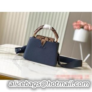 Super Quality Louis Vuitton Capucines Mini N81209 dark blue