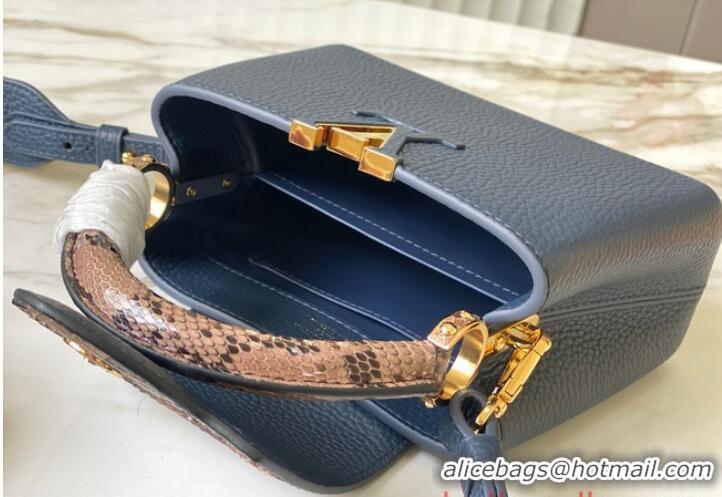 Super Quality Louis Vuitton Capucines Mini N81209 dark blue